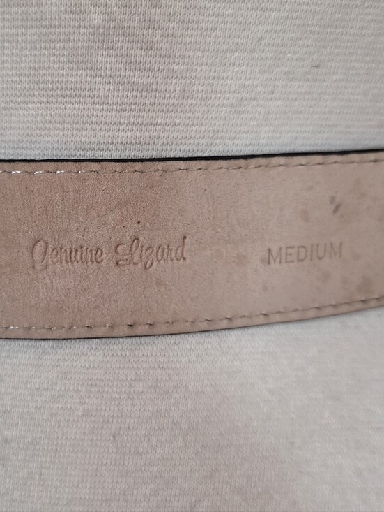 Saks Fifth Avenue Lizard Leather Belt